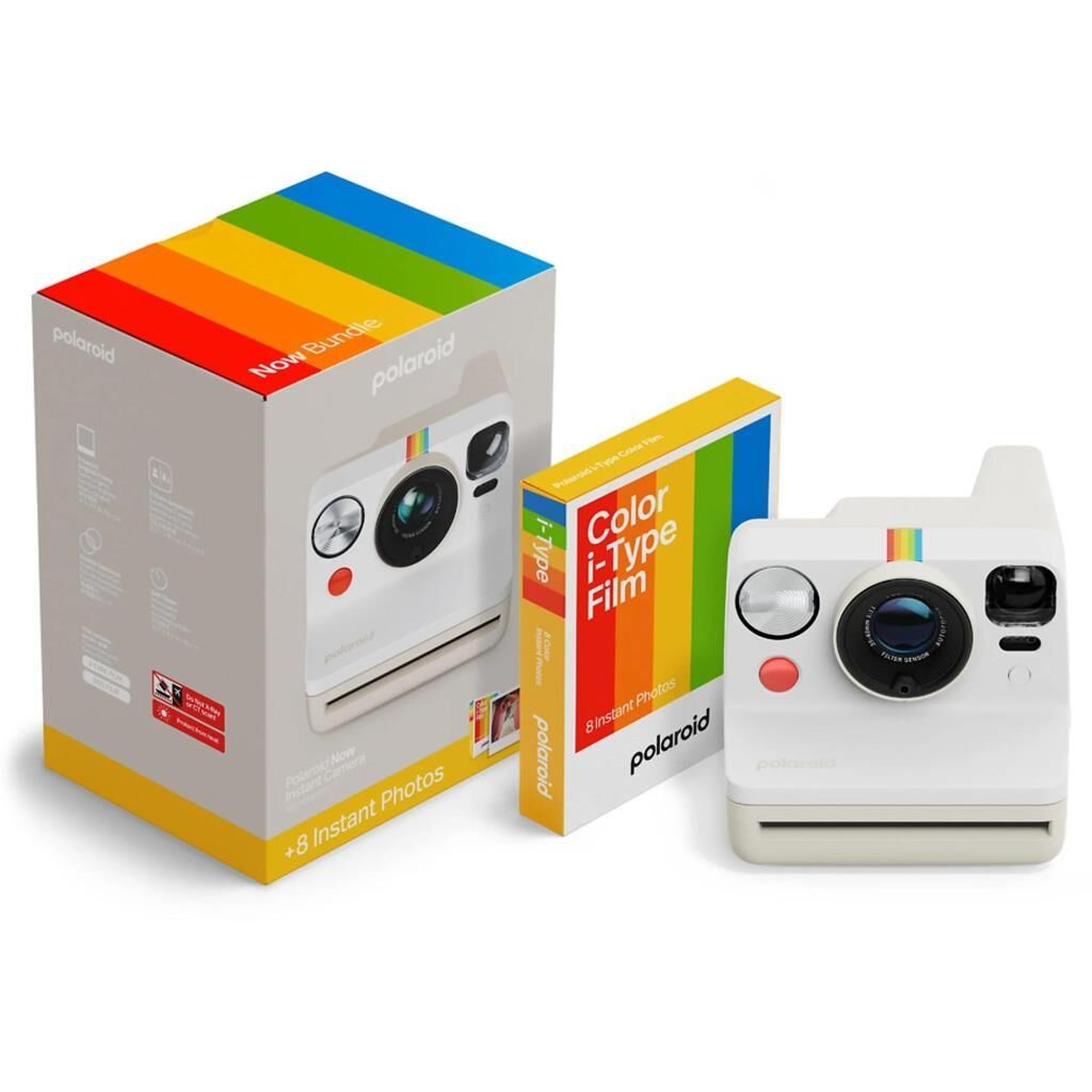 Now Gen 3 Pebble White + Color Film Bundle (8 photos)