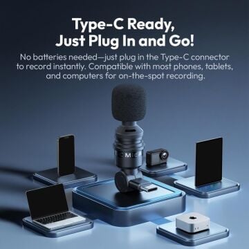 Ulanzi AM23 USB Type-C Mini Omnidirectional Mikrofon - A019GBB1