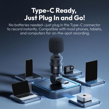 Ulanzi AM23 USB Type-C Mini Omnidirectional Mikrofon - A019GBB1