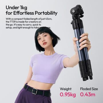 Ulanzi TT39 Profesyonel Fluid Head Travel Video Tripod – S019