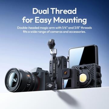 Ulanzi TB15 Çift Uçlu Magic Arm Kamera ve Aksesuar Bağlantı Kolu - S006