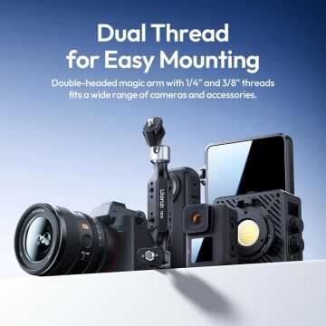 Ulanzi TB15 Çift Uçlu Magic Arm Kamera ve Aksesuar Bağlantı Kolu - T058GBB1