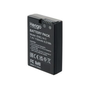 Herigo EN-EL14-C 1150mAh Type-C Şarjlı Batarya (EN-EL14 Uyumlu)