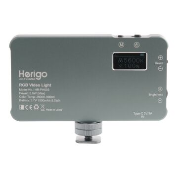 Herigo HR-PH003 RGB LED Video Işığı 2500-9900K Type-C