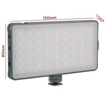 Herigo HR-PH004 RGB LED Video Işığı 2500-9900K Vlog Işığı