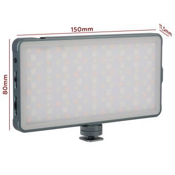 Herigo HR-PH004 RGB LED Video Işığı 2500-9900K Vlog Işığı