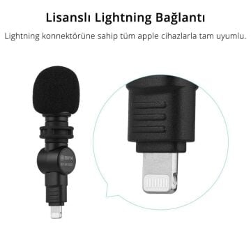 Boya BY-M100D Kompakt Lightning Telefon Mikrofonu