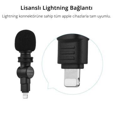 Boya BY-M100D Kompakt Lightning Telefon Mikrofonu