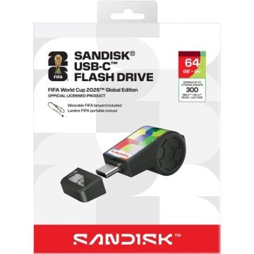 SanDisk 64GB USB-C 3.2 Gen 1 Flash Drive FIFA World Cup 2026 Global Edition - SDCZIA-064G-G46
