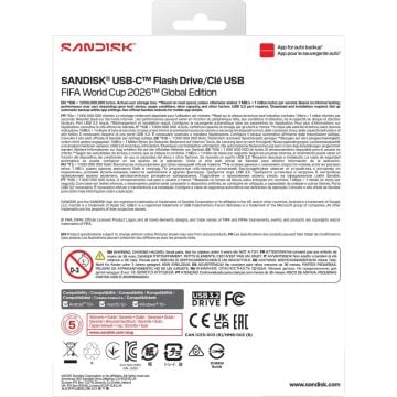 SanDisk 64GB USB-C 3.2 Gen 1 Flash Drive FIFA World Cup 2026 Global Edition - SDCZIA-064G-G46