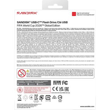 SanDisk 64GB USB-C 3.2 Gen 1 Flash Drive FIFA World Cup 2026 Global Edition - SDCZIA-064G-G46
