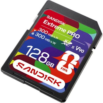SanDisk Extreme PRO 128GB V90 300MB/s UHS-II SDXC Hafıza Kartı - SDSDXDM-128G-GN4IN