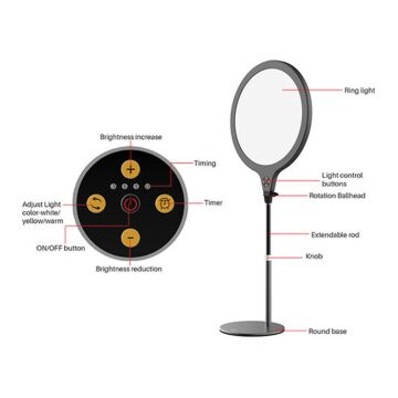 Vijim K1 8.5'' Masa Üstü Ring Işık
