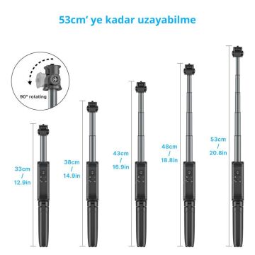 Ulanzi MT-40 Bluetooth Selfie Çubuğu Tripod