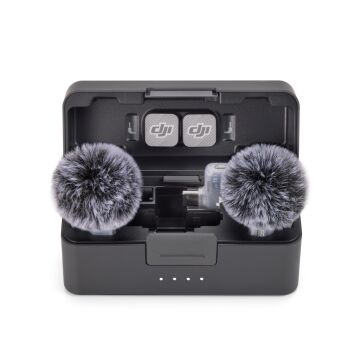 DJI Mic Mini 2 İkili Kablosuz Yaka Mikrofon Seti Mobil Alıcılı (2 TX + 1 Mobile RX + Şarj Kutusu)