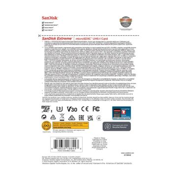 Sandisk Extreme 128GB 190mb/s MicroSDXC Hafıza Kartı - SDSQXAA-128G-GN6MN