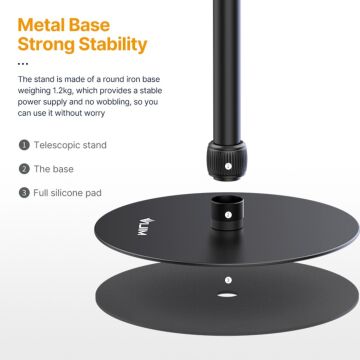 VIJIM LS09 Ayarlanabilir Teleskopik Telefon ve Kamera Tripod Standı - 2952