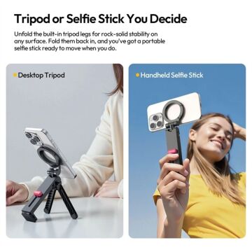 Ulanzi MA88 MagLock Quick Release Manyetik Telefon Tutucu ve Mini Tripod - S055