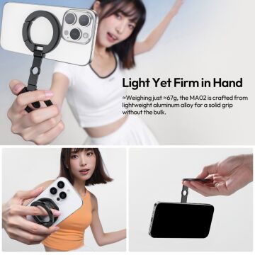 Ulanzi MA02 MagLock Dual Manyetik Telefon Standı - M067