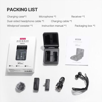 Ulanzi UW-MIC Kablosuz Kayıt Yaka Mikrofonu - Lightning