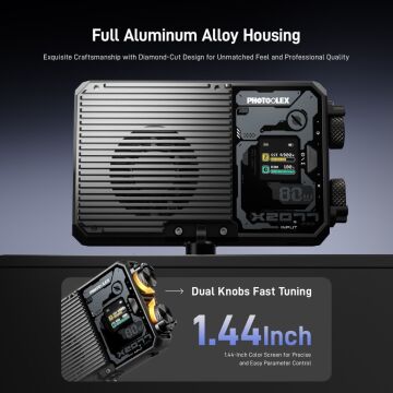 Photoolex X2077 Pro 80W RGB Profesyonel Video Fotoğraf LED Panel Işık - LS-123