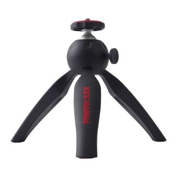 Photoolex Ball Head Masaüstü Kamera ve Işık Tripodu Siyah - TF-PH-074MT
