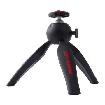 Photoolex Ball Head Masaüstü Kamera ve Işık Tripodu Siyah - TF-PH-074MT