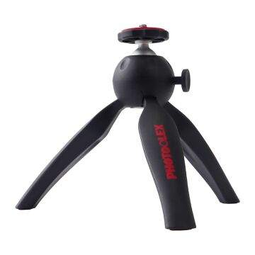 Photoolex Ball Head Masaüstü Kamera ve Işık Tripodu Siyah - TF-PH-074MT