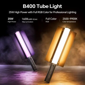 Photoolex B400 25W APP Kontrollü RGB Tube LED Işık - TF-LS-140LW-PL