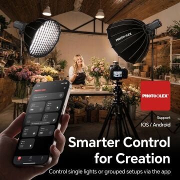 Photoolex CONE 300W Plus COB Profesyonel Video ve Stüdyo Işığı - TF-LS-062PL
