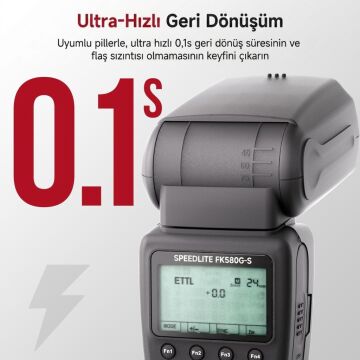 Photoolex G60 FK580G-S GN60 TTL HSS Sony Uyumlu Speedlite Flaş - TF-LS-068DF-SY-PL