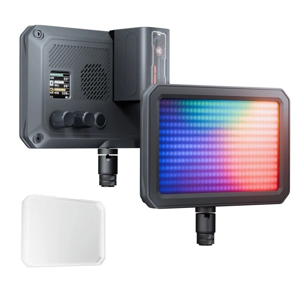 Photoolex Matrix 7 RGB 7 İnç 36W Profesyonel Video Fotoğraf ve Canlı Yayın LED Panel Işık - LS-174-01