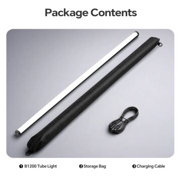 Photoolex B1200 120 cm 38W APP Kontrollü RGB Tube LED Işık - LS-158PL-01