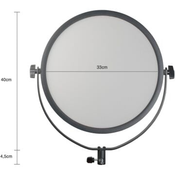 Herigo HR-PH360Bi 40cm 60W 2700K-6500K Bicolor LED Video Fotoğraf Işığı