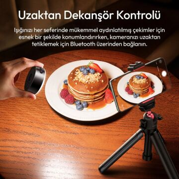 Ulanzi MFL01 2’si 1 Arada Bluetooth Manyetik Telefon Flaş ve Vlog Işığı - L151