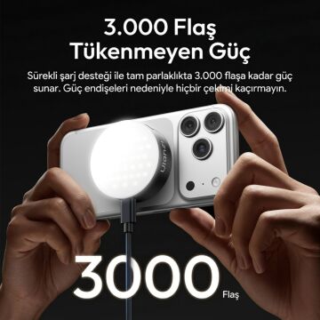 Ulanzi MFL01 2’si 1 Arada Bluetooth Manyetik Telefon Flaş ve Vlog Işığı - L151