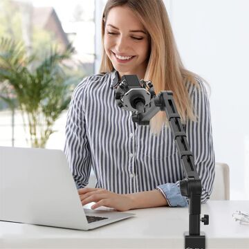 VIJIM LS25 Ayaralanabilir Kamera ve Işık Masa Montaj Standı