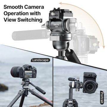 Ulanzi TT09 VideoGo Carbon Fiber Travel Video Tripod