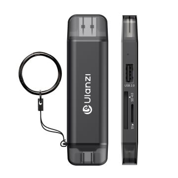 Ulanzi CR3 3 İn 1 USB-C USB-A Kart Okuyucu SD MicroSD - X147