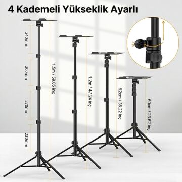 Ulanzi VIJIM LT-01 Çok Amaçlı Projektör Laptop ve Tablet Standı - 2683