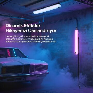 Ulanzi UA20C 20W RGB Şişirilebilir Manyetik LED Tüp Işık - L234