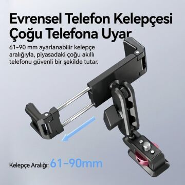 Ulanzi MA56 4 in 1 Metal Telefon Tutucu Tripod Aparatı - S042