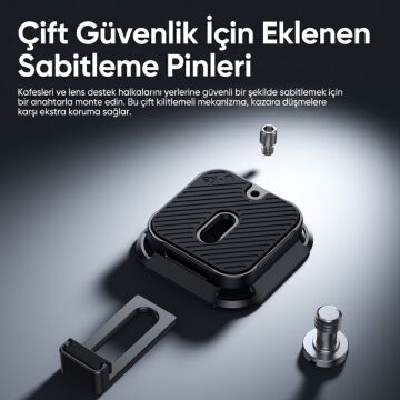 Ulanzi UKA07 Kamera Sırt Çantası Askı Klipsi Quick Release Aparatı 10kg - C035A