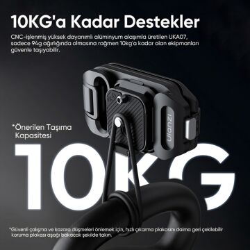 Ulanzi UKA07 Kamera Sırt Çantası Askı Klipsi Quick Release Aparatı 10kg - C035A