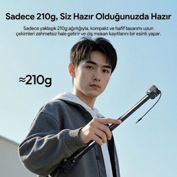 Ulanzi ZJ08 Cold Shoe Mikrofon Uzatma Kolu Ayarlanabilir Boom Arm - S008