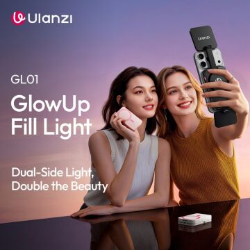 Ulanzi GL01 GlowUp Manyetik Telefon LED Dolgu Işığı Beyaz - L212