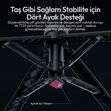 Ulanzi TT23M AI Otomatik Takip Manyetik Telefon Selfie Stick Tripod - T201