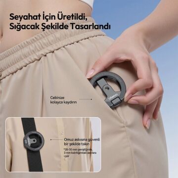 Ulanzi MA02 MagLock Dual Manyetik Telefon Standı Gümüş - C118