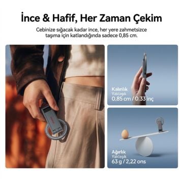 Ulanzi MA62 Katlanabilir Çok Açılı Manyetik Telefon Tripodu Standı - S096