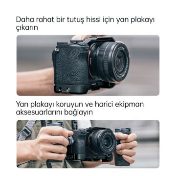 FALCAM F22 F38 F50 Quick Release Camera Cage A7C II Uyumlu Kamera Kafesi Siyah - C00B3A01B